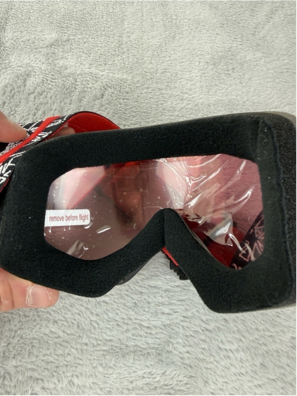 Oakley Flight Deck Prizm Iridium Snowboarding Goggles Red Orange - Picture 12 of 13